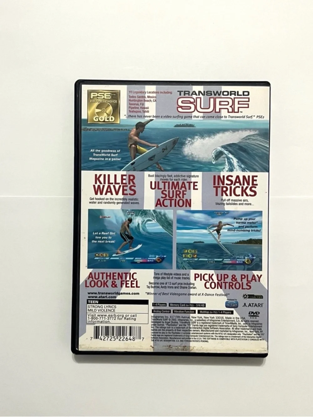 TransWorld Surf (Sony PlayStation 2, 2002) - PS2 - Complete & Tested